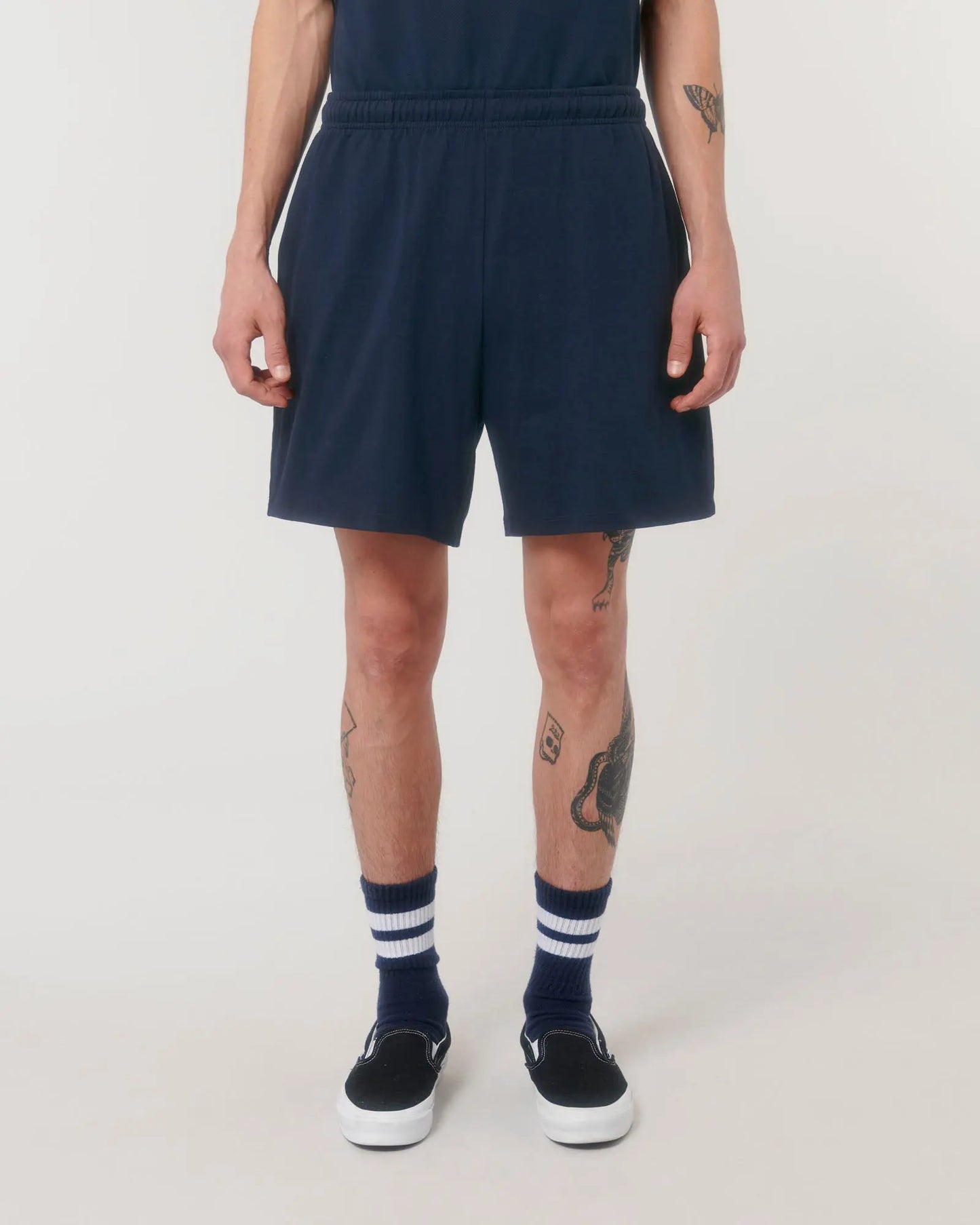 Midnight Navy Organic Cotton Lightweight Sweatshorts hewn.