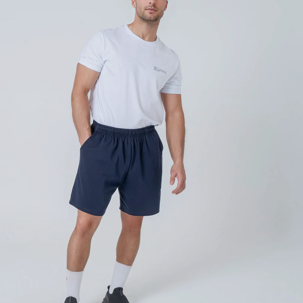 Organic Cotton Lightweight Sweatshorts in Natural Cotton hewn.