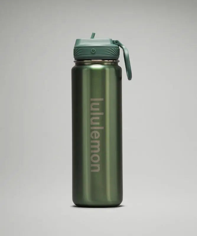 lululemon – Back to Life Sport Bottle 24oz Straw Lid – Color Grey/Green/Pastel Lululemon